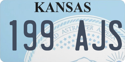 KS license plate 199AJS