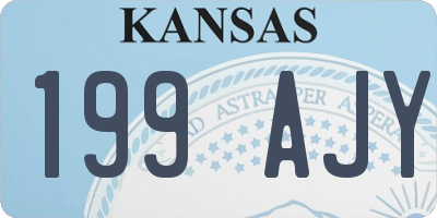 KS license plate 199AJY