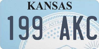 KS license plate 199AKC