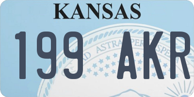 KS license plate 199AKR
