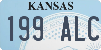 KS license plate 199ALC