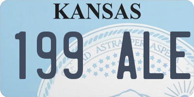 KS license plate 199ALE