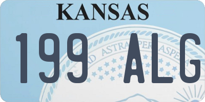 KS license plate 199ALG