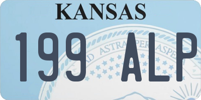 KS license plate 199ALP