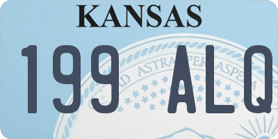 KS license plate 199ALQ