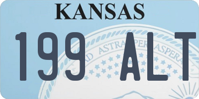 KS license plate 199ALT