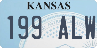 KS license plate 199ALW