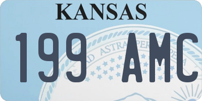 KS license plate 199AMC