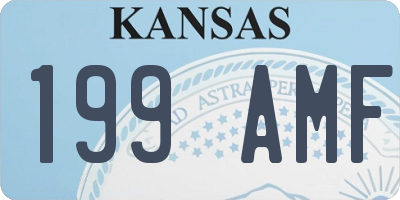 KS license plate 199AMF