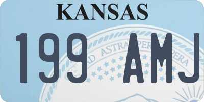 KS license plate 199AMJ