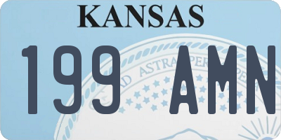 KS license plate 199AMN