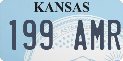 KS license plate 199AMR