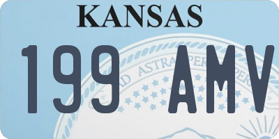 KS license plate 199AMV