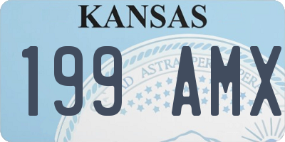 KS license plate 199AMX