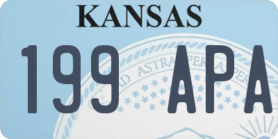 KS license plate 199APA