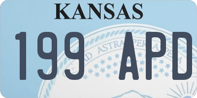KS license plate 199APD
