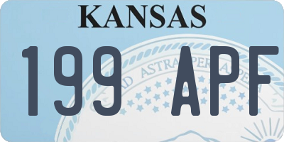 KS license plate 199APF