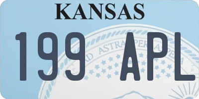 KS license plate 199APL