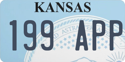 KS license plate 199APP
