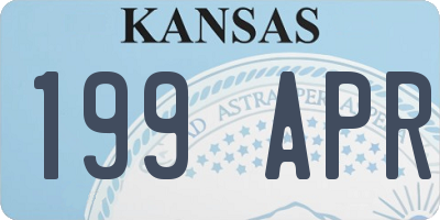 KS license plate 199APR
