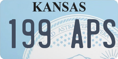 KS license plate 199APS