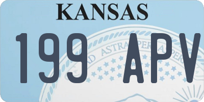 KS license plate 199APV