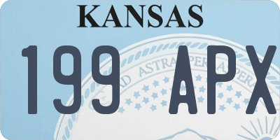 KS license plate 199APX
