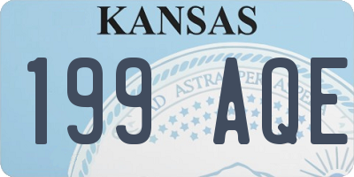 KS license plate 199AQE