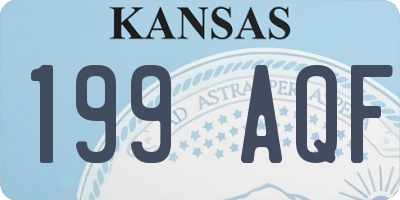 KS license plate 199AQF