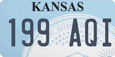 KS license plate 199AQI