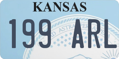 KS license plate 199ARL