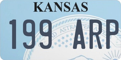 KS license plate 199ARP