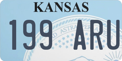 KS license plate 199ARU
