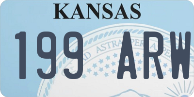 KS license plate 199ARW
