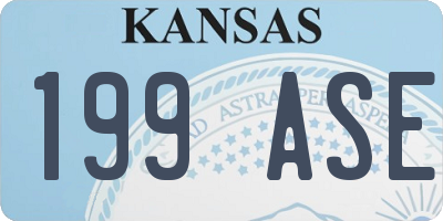 KS license plate 199ASE