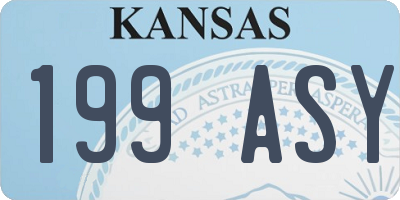 KS license plate 199ASY