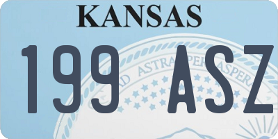 KS license plate 199ASZ