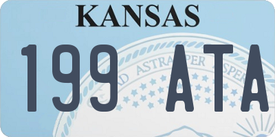 KS license plate 199ATA