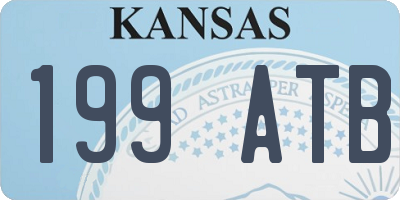 KS license plate 199ATB