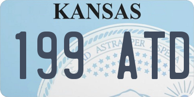 KS license plate 199ATD
