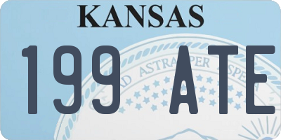KS license plate 199ATE