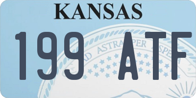KS license plate 199ATF