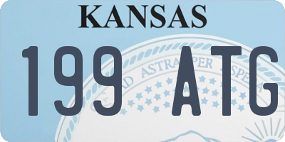 KS license plate 199ATG