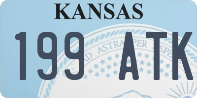 KS license plate 199ATK