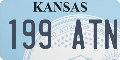 KS license plate 199ATN