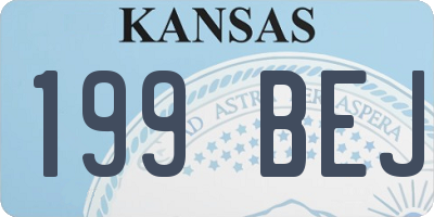 KS license plate 199BEJ