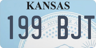 KS license plate 199BJT