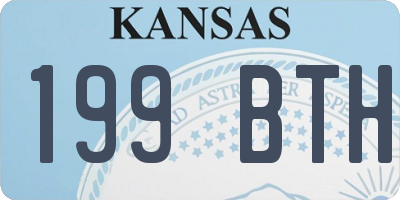 KS license plate 199BTH
