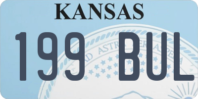 KS license plate 199BUL