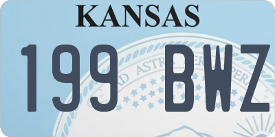 KS license plate 199BWZ